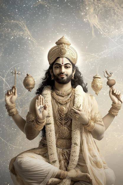 Representación iconográfica de Vishnu en múltiples formas