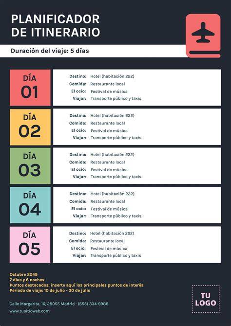 imagen de itinerario diario retiro