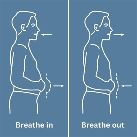 abdominal movement and nasal breathing infographic