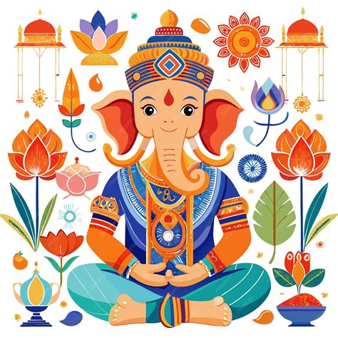 Ganesha iconografía y símbolos centrales