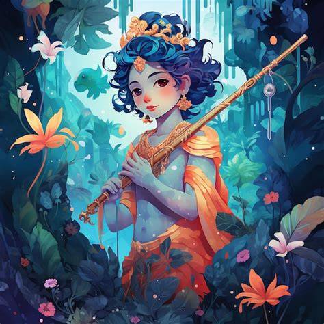 ilustración de bansuri y su variedad de tonos