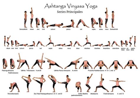 Ilustraciones de bandhas y drishti en Ashtanga