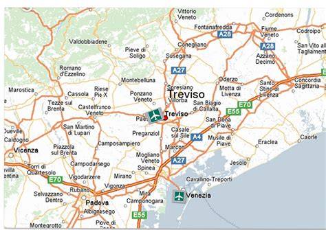 mapa ubicación Preganziol Treviso