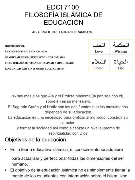 estructura de Tarbiyyah Talim Tadib en educación islámica