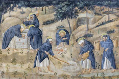 figura de la vida monástica medieval