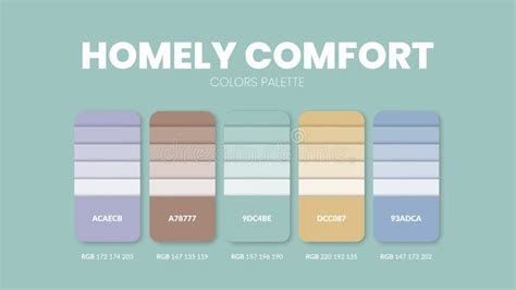 gráfico de paleta de colores Shui Comfort