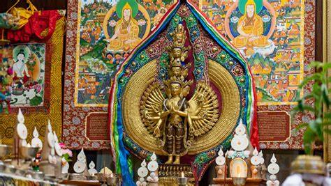 ilustración de Avalokiteshvara y Dalai Lama interpretación