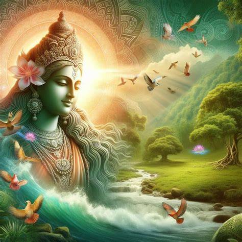 ilustración de Gayatri con sol