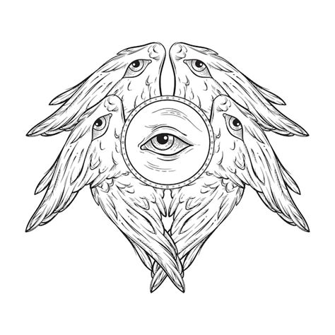 Itinerario mentis imago para la contemplación (ilustración de las seis alas serafín)