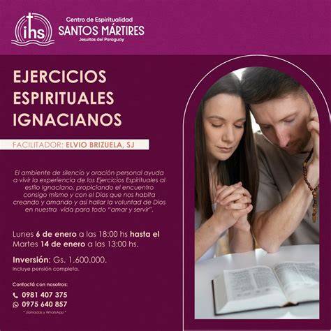 infografía sobre ejercicios espirituales ignacianos y estructura semanal