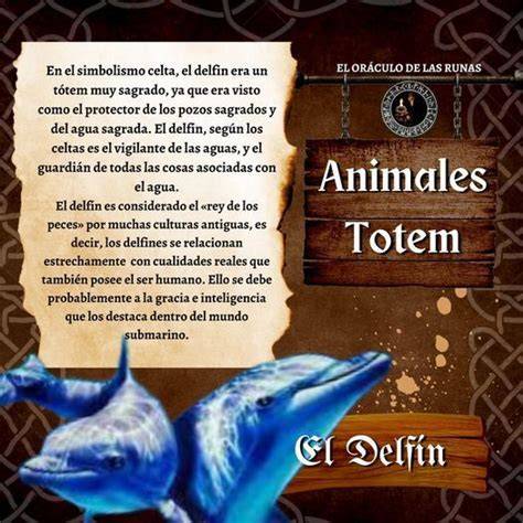 Ilustración de delfín como totem y compañero espiritual