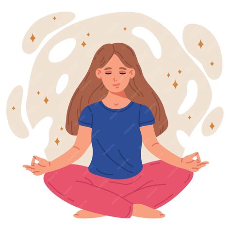 ilustración de variaciones de semillas y bloques en meditación