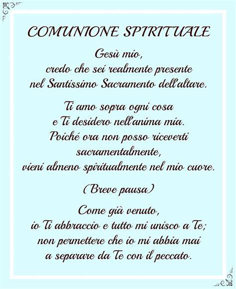 schema comunione spirituale diagramma