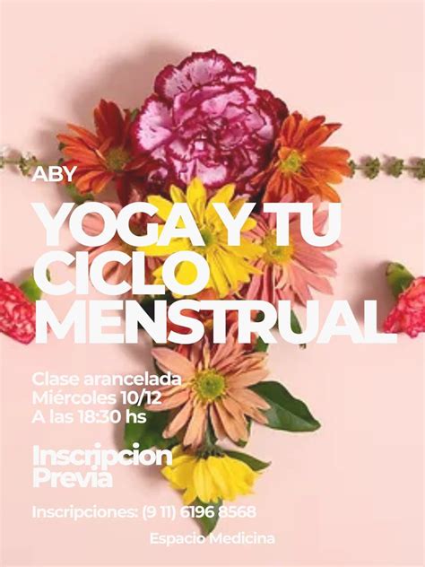 infografico: ciclo menstrual y yoga consciente