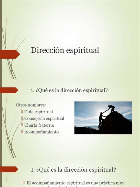 infografica sobre direccion espiritual
