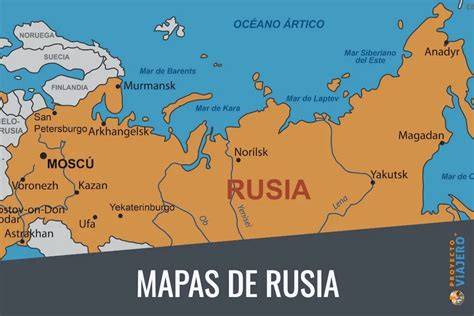 Mapa geográfico y trinidad religiosa en Rusia