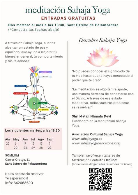 infografía de Sahaja Yoga y Kundalini