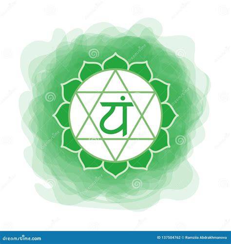 ilustracion chakra del corazón verde