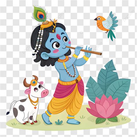Krishna Pastor de Piel Azul y Flauta