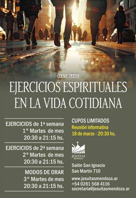 infografía de ejercicios espirituales en Rimini