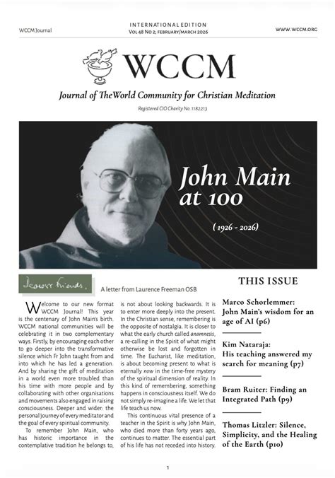 Infografía sobre John Main y WCCM