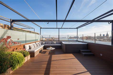 plano de ubicación y terraza con vistas al Ponte Vecchio