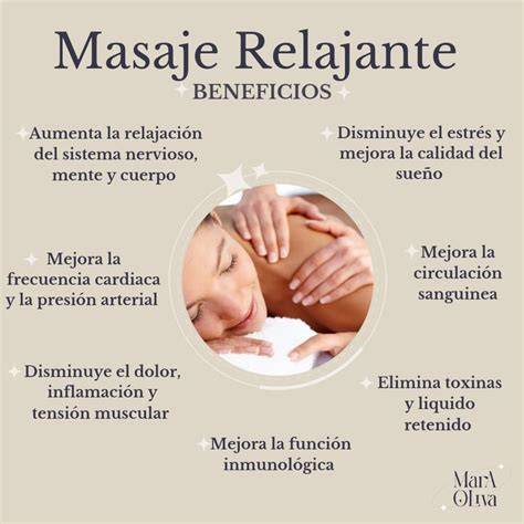 esquema de beneficios del aceite relajante