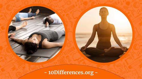 Gráfica de similitudes y diferencias entre Yoga Nidra y meditación