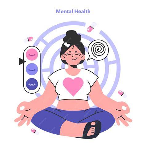 ilustración de yoga y bienestar