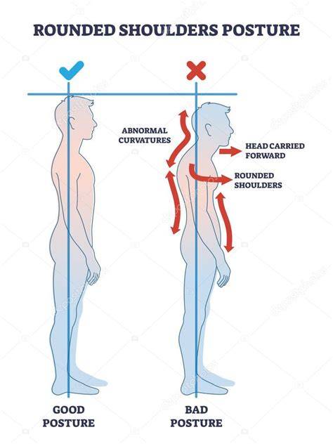 Diagrama de apertura de hombros y alineación de columna