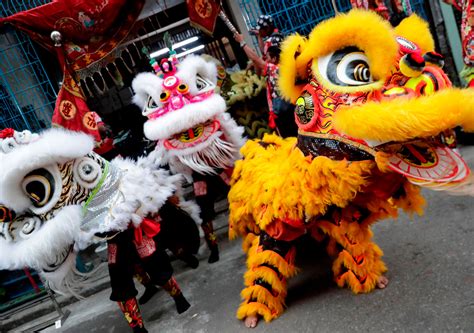 Tema de imagen: Danza del león y dragon en escenario