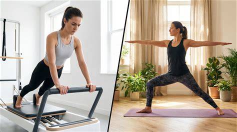 épica mujer en yoga y pilates