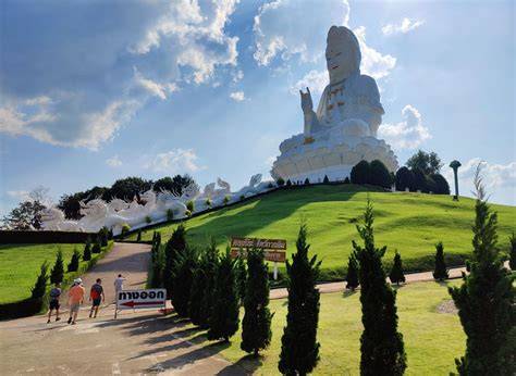 Infografía de la ubicación y dimensiones del Gran Buda