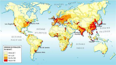 mapa de distribución mundial del estudio ayurvédico