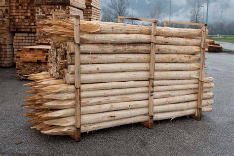 Pali in legno per recinzioni (infografica di tipologie)