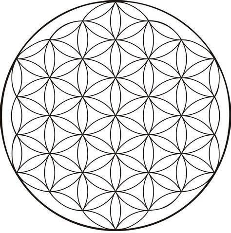diagramas de geometría sagrada y Flor de la Vida