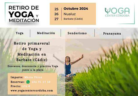 gráfico de programa de retiro de yoga
