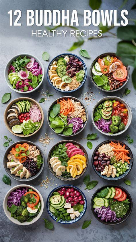inspiración visual de Buddha Bowls variados