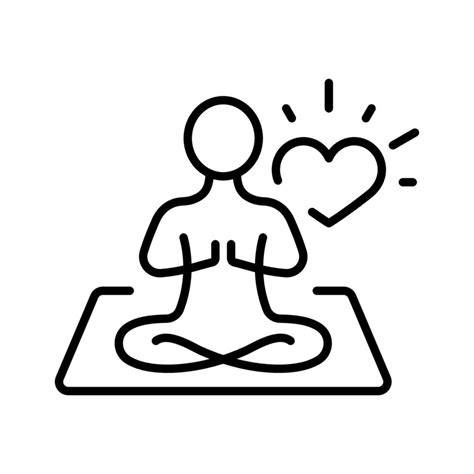 Icono de mantra y respiración sincronizados