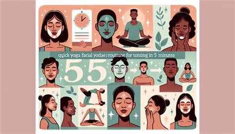ilustración ilustrativa de rutina facial en 5 minutos