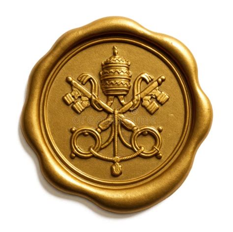 ilustración de medalla papal y símbolos de paz