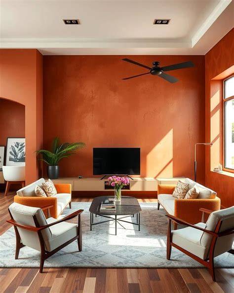 Santa Cantina multipurpose space warm terracotta walls
