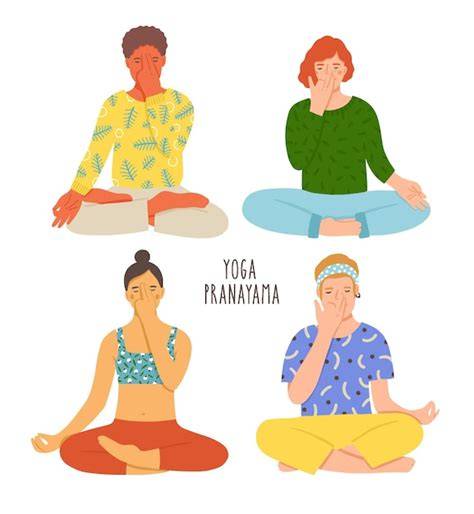 ilustracion de pranayama con dos personas