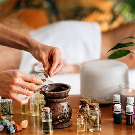 imagen de difusores y aromaterapia para yoga