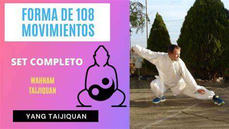 Ilustración de la forma Yang de 108 movimientos