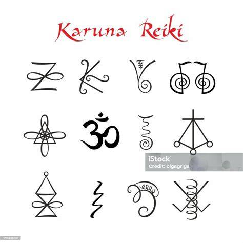 Ilustración de símbolos Karuna Reiki
