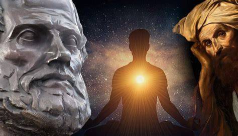 Representación visual de Visishtadvaita (Dios con alma y materia en un cuadro unificado)